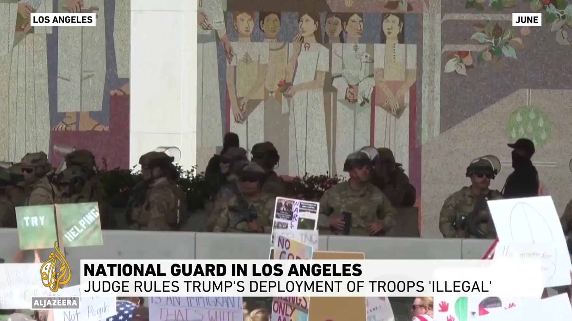 'Video thumbnail for Trump pushes national guard move & US strike in caribbean'
