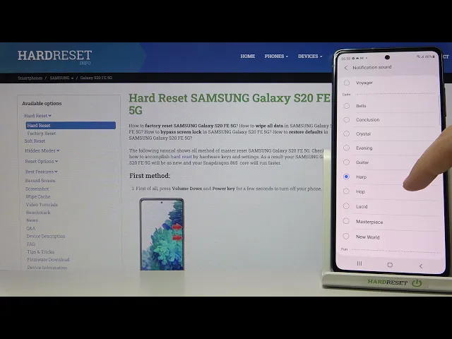 Video thumbnail for Samsung Galaxy S20 FE 5G - All Calm Notification Tones