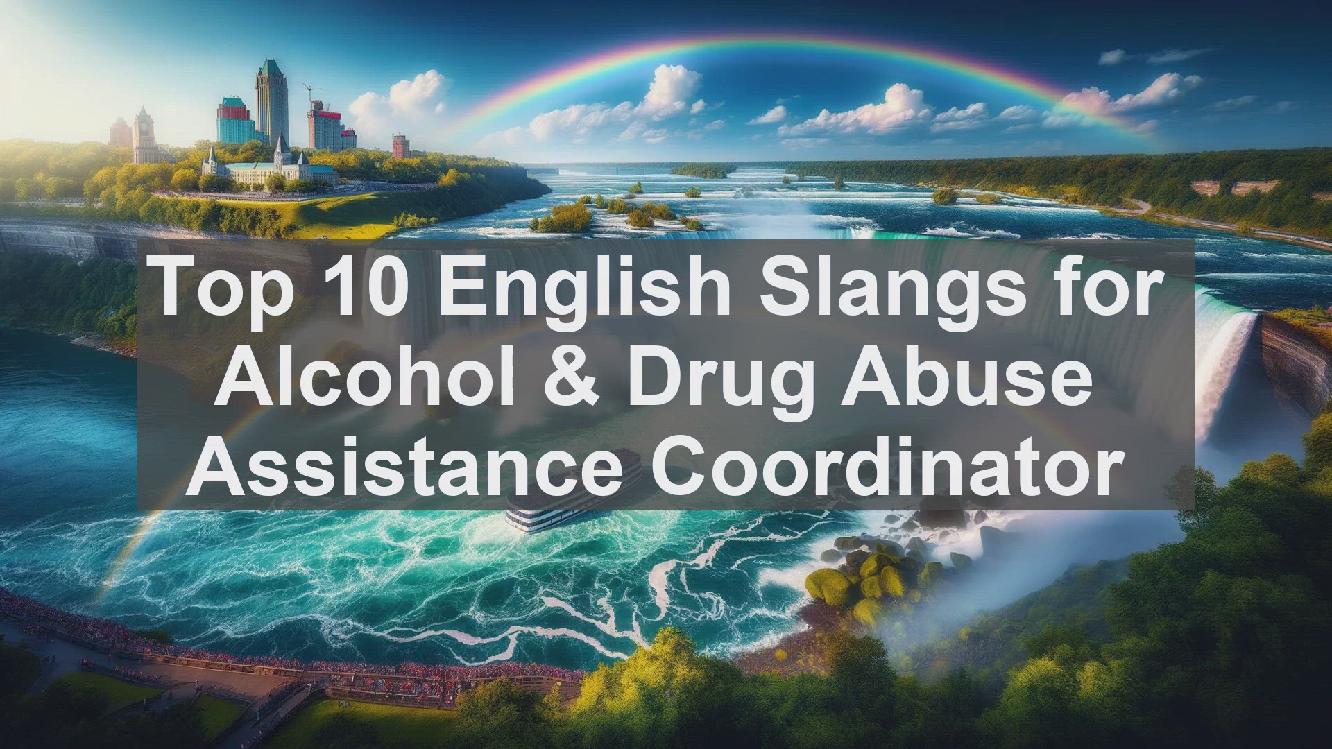 'Video thumbnail for Top 10 English Slangs for Alcohol  Drug Abuse Assistance Coordinator'