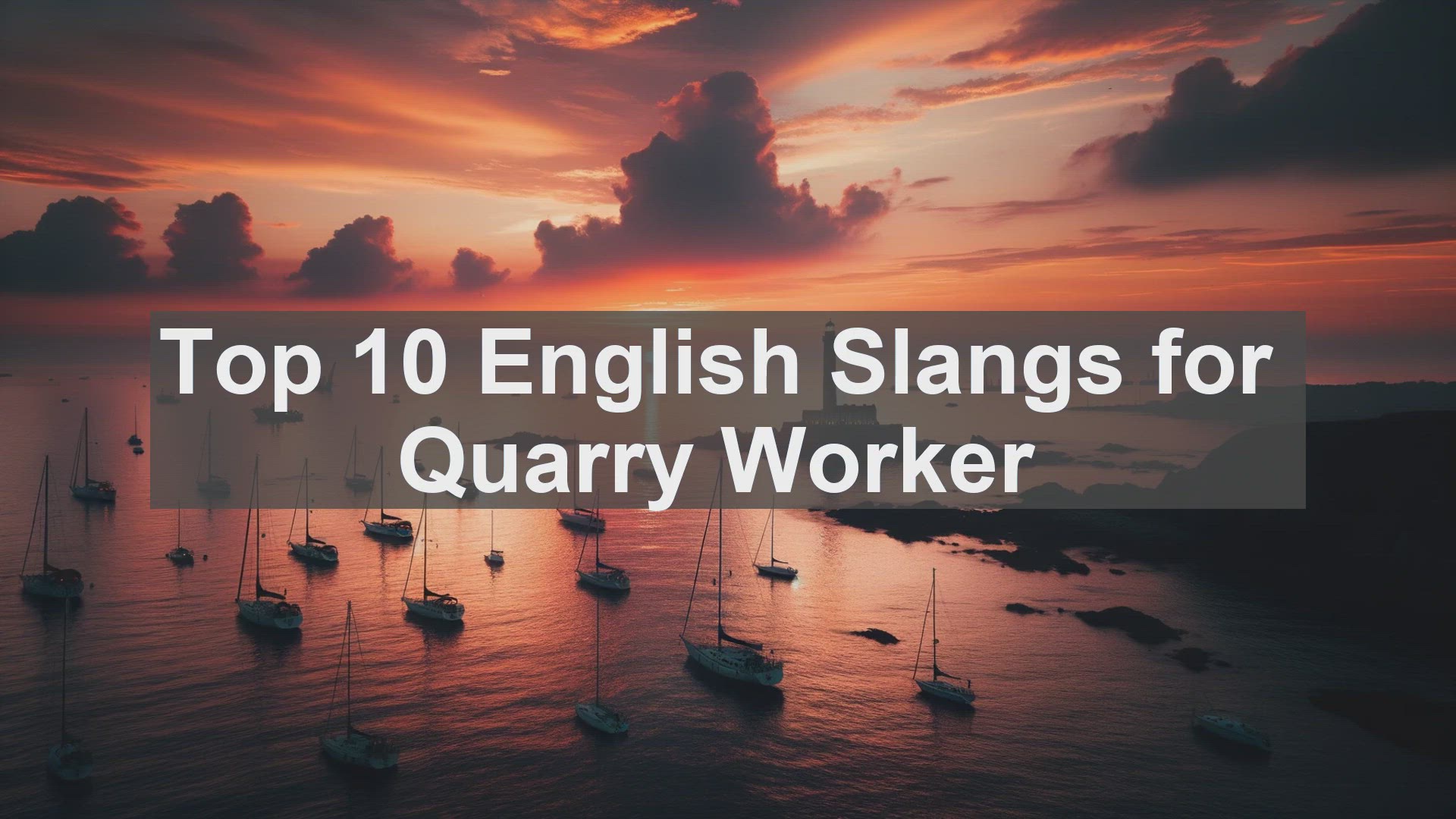 'Video thumbnail for Top 10 English Slangs for Quarry Worker'