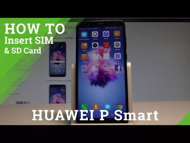 Video thumbnail for How to Insert SIM and SD in HUAWEI P Smart - SIM and SD Slot |HardReset.Info