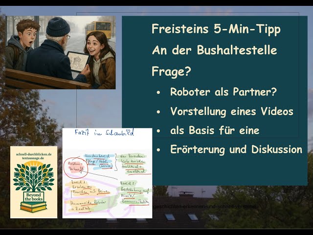 Video thumbnail for Roboter als Partner? Es ist soweit - wir stellen ein Video vor und geben Tipps für die Diskussion