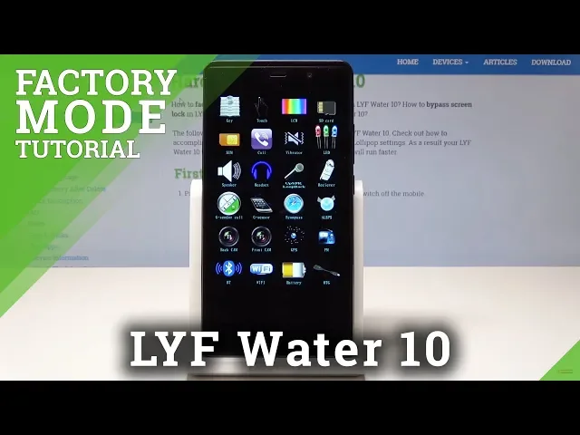 Video thumbnail for Factory Mode in LYF Water 10 - How to Enter & Use Test Mode