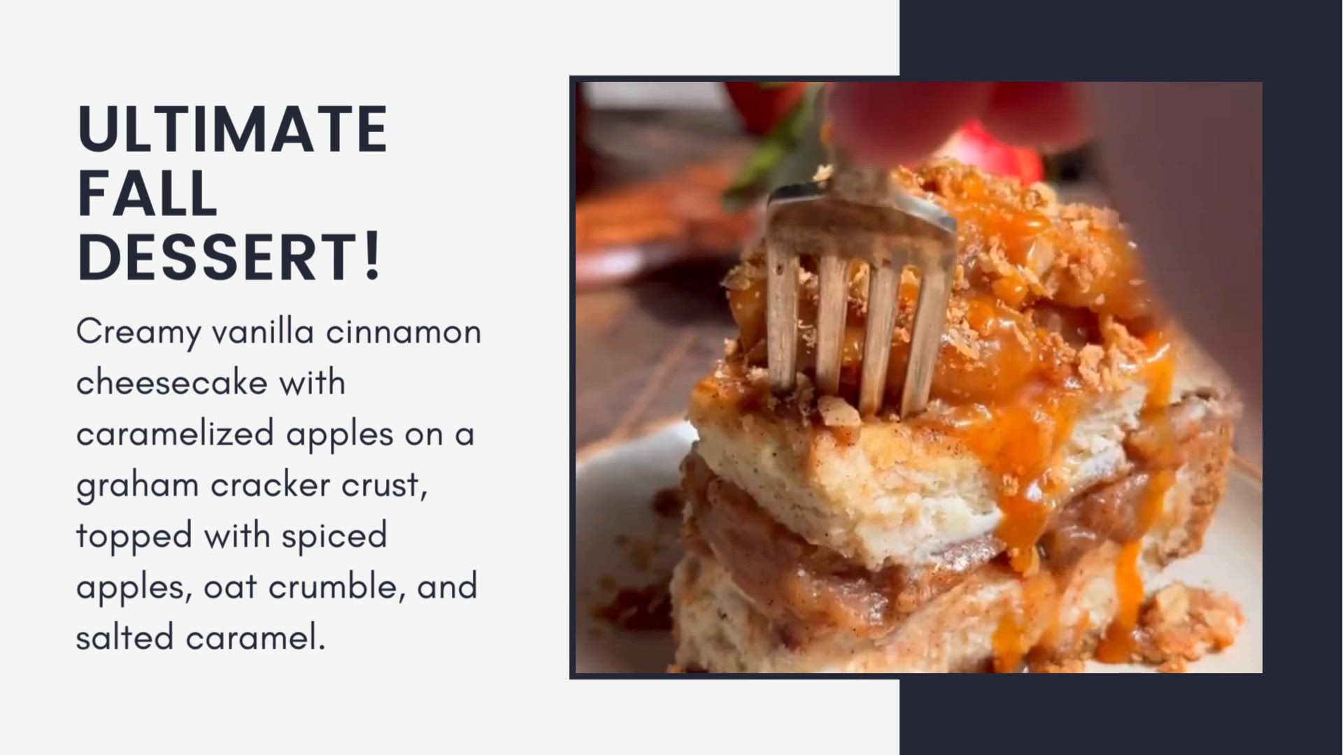 Video thumbnail for caramel apple cheesecake