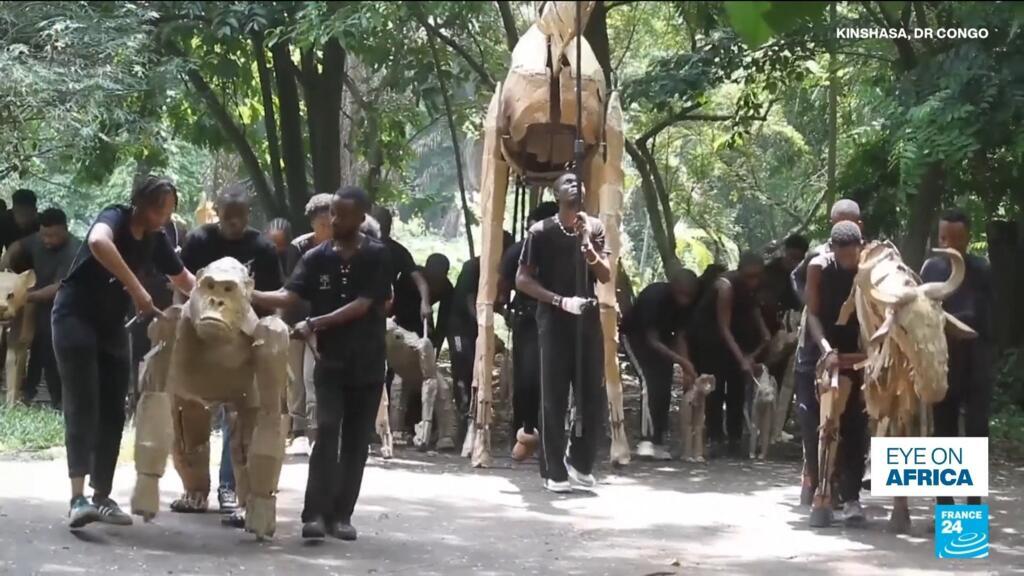 Video thumbnail for DRC artists 'Herds' walk the world to raise climate change awareness