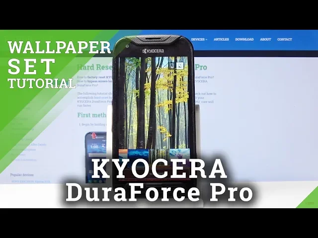 Video thumbnail for How to Select Wallpaper on KYOCERA DuraForce Pro