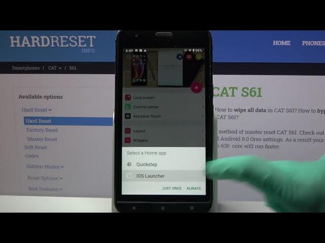Video thumbnail for How to Get iOS Launcher in CAT S61?