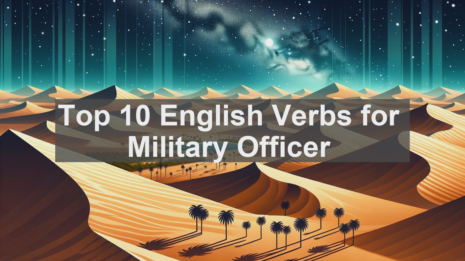 'Video thumbnail for Top 10 English Verbs for Military Officer'