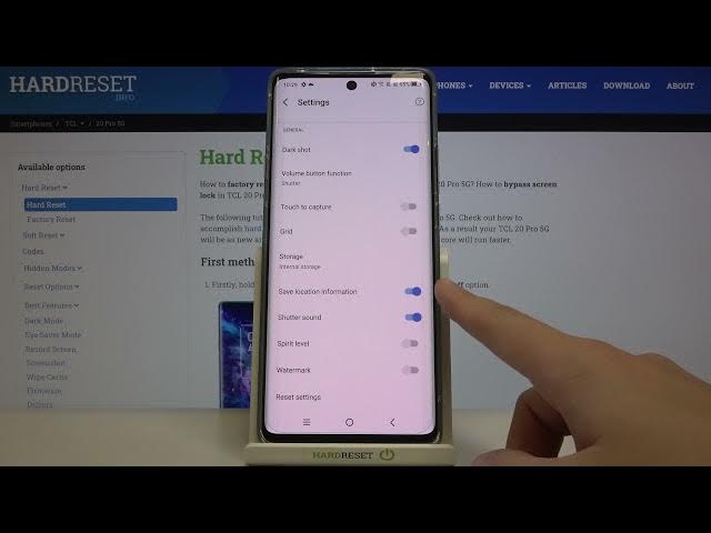 Video thumbnail for How to Turn On/Off Camera Location Tags in TCL 20 Pro 5G – Set Geolocation