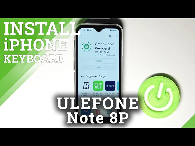 Video thumbnail for ULEFONE Note 8P and Apply Keyboard Style App – Green Apple Keyboard