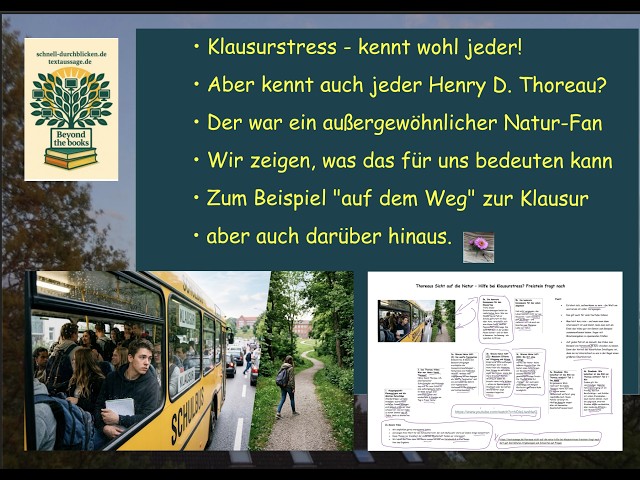 Video thumbnail for Hilft Thoreau bei Klausurstress? Freistein fragt nach und präsentiert eine ganz konkrete Idee