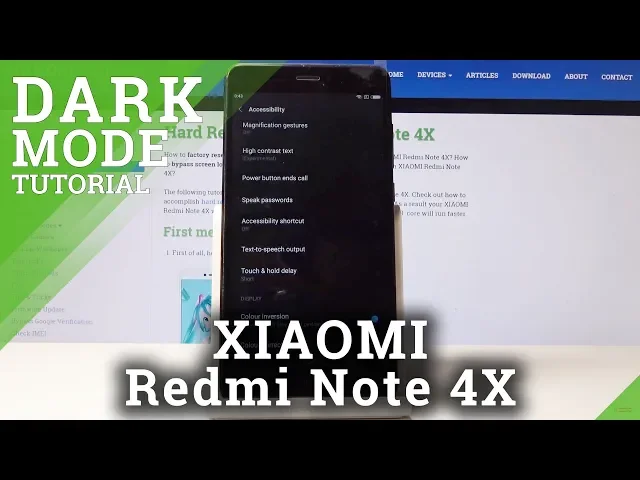 Video thumbnail for How to Invert Colors in XIAOMI Redmi Note 4X - Enable Dark Theme