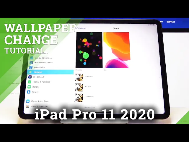 Video thumbnail for How to Change Wallpaper in iPad Pro 11 2020 – Update Desktop