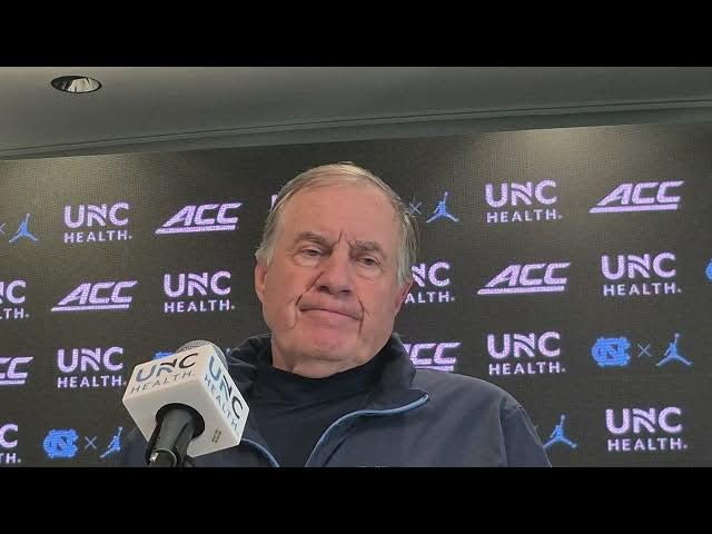 Video thumbnail for #UNC coach Bill Belichick press conference after OT loss to Syracuse