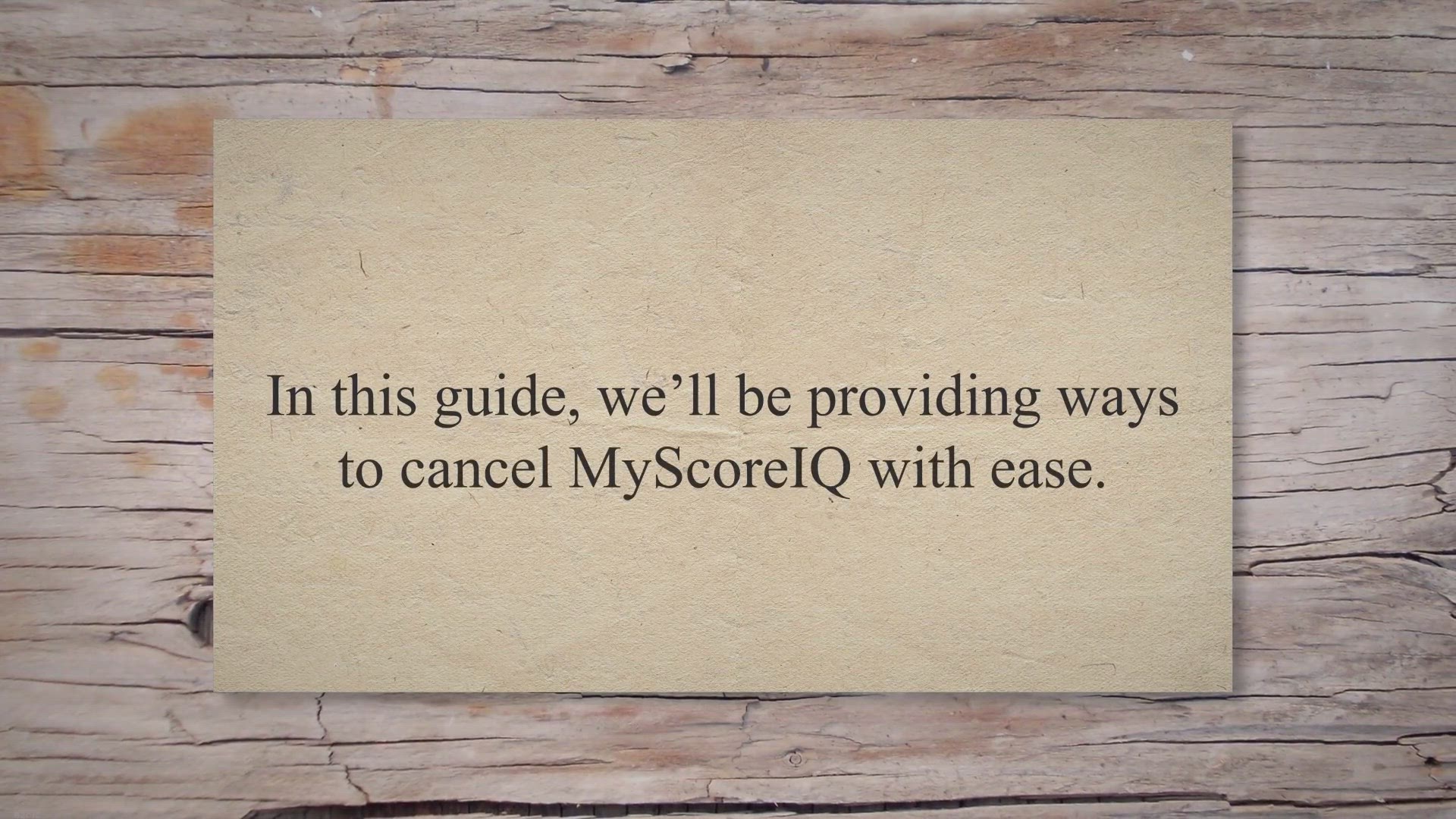 Video thumbnail for How To Cancel MyScoreIQ Subscription?