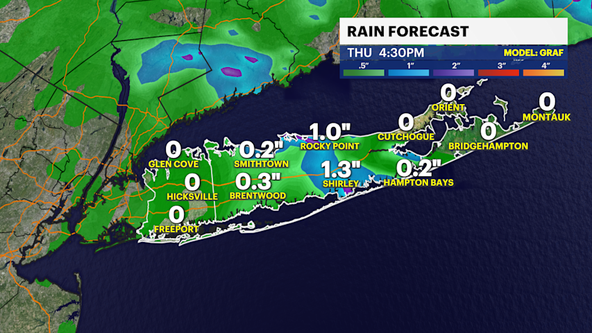 Video thumbnail for STORM WATCH: Sun and soaking showers this morning on Long Island