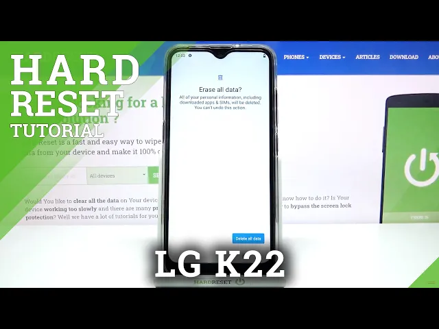 Video thumbnail for How to Hard Reset LG K22 – Wipe Data
