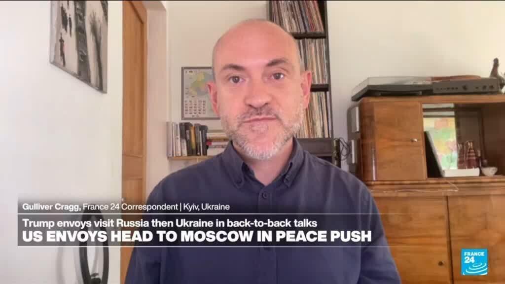 Video thumbnail for Witkoff and Kushner are in Moscow in a new push for peace between Russia and Ukraine