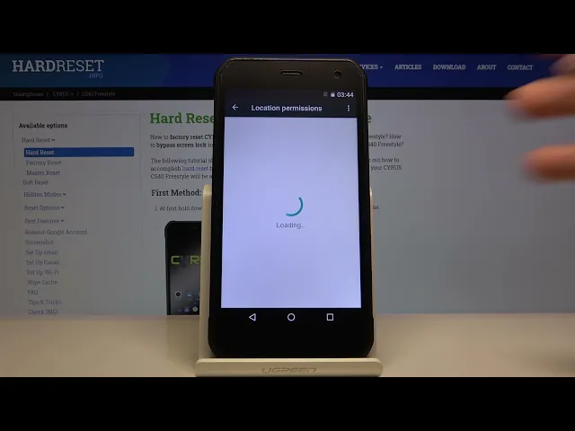 Video thumbnail for CYRUS CS40 Freestyle – Open Apps Settings / Manage Apps Permissions