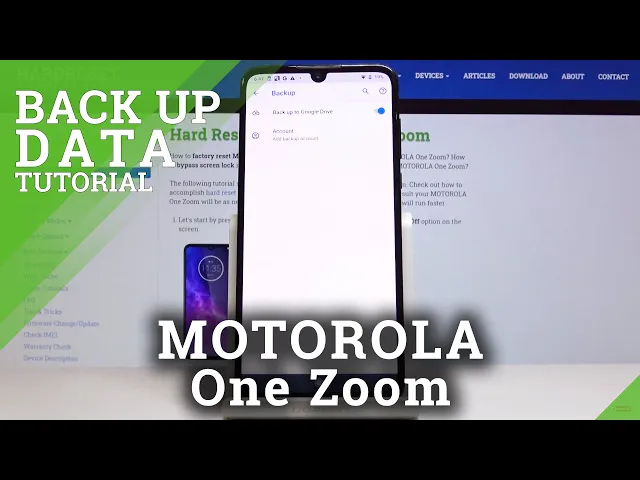 Video thumbnail for How to Add Google Backup in MOTOROLA One Zoom – Import / Save Data on Google Server