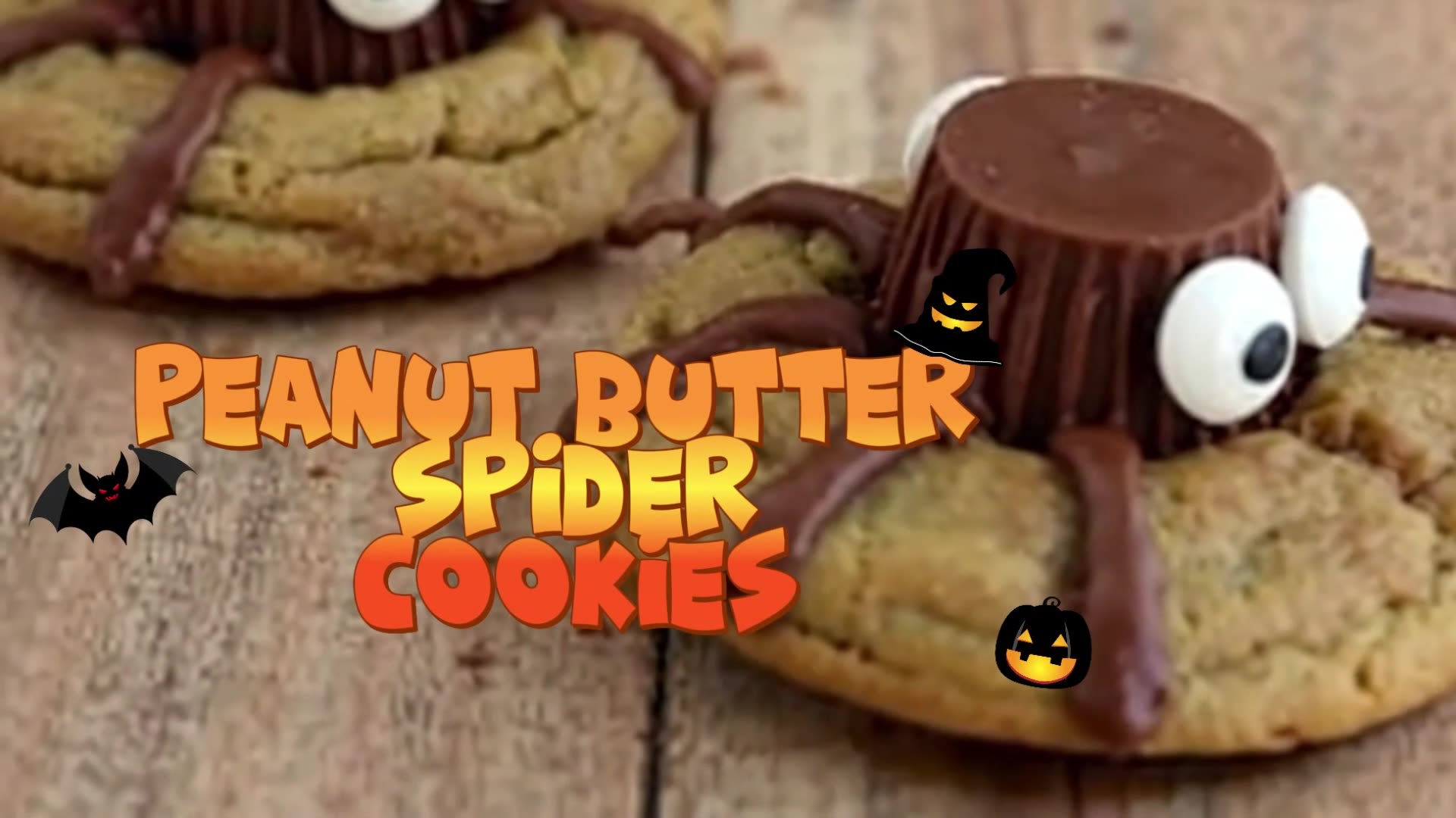 Video thumbnail for Peanut Butter Spider Cookies – Fun and Spooky Halloween Treats