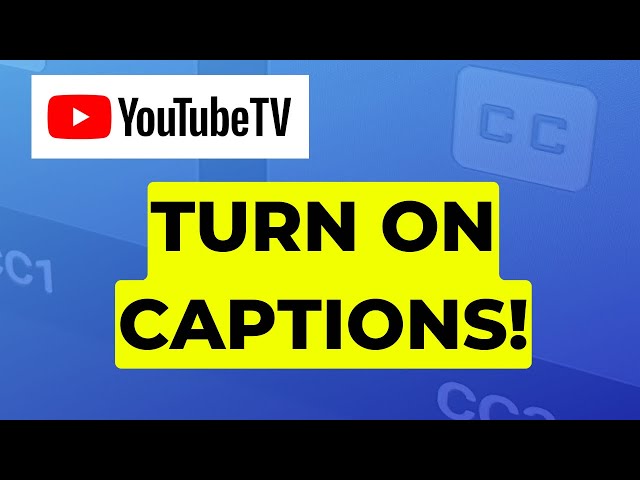 Video thumbnail for How to Turn On YouTube TV Closed Captioning