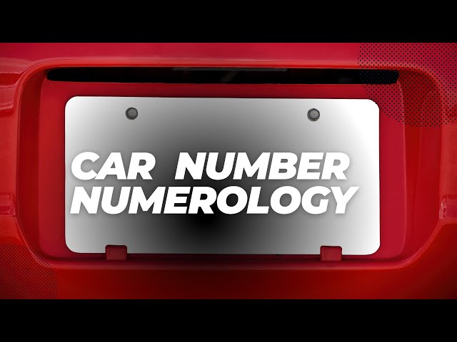 'Video thumbnail for Car Number Numerology: video blog'