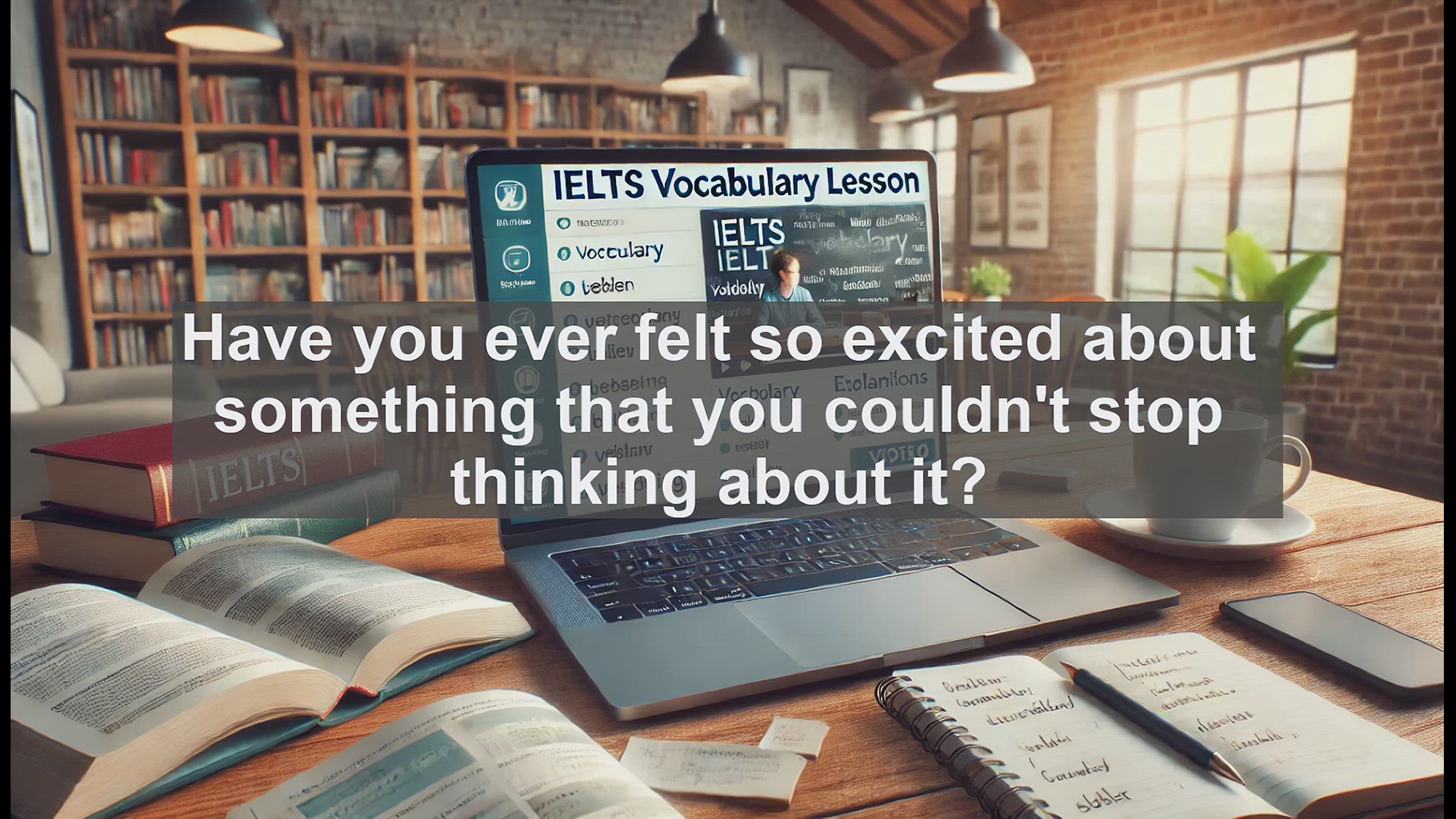 'Video thumbnail for 2500 Must Know IELTS 5.5 Vocabulary - Understanding 'Passion': A Key Word for IELTS Success'