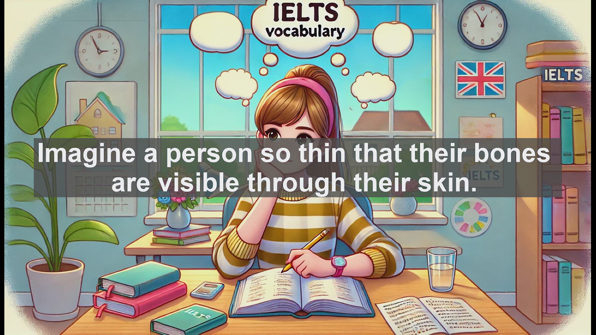 'Video thumbnail for 2000 Must Know IELTS 9.0 Vocabulary - Emaciated: Mastering Advanced Vocabulary for IELTS 9.0'
