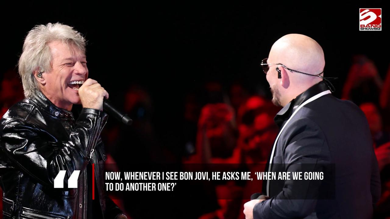 Video thumbnail for Pitbull reveals Bon Jovi want 'another' collaboration after Now Or Never success