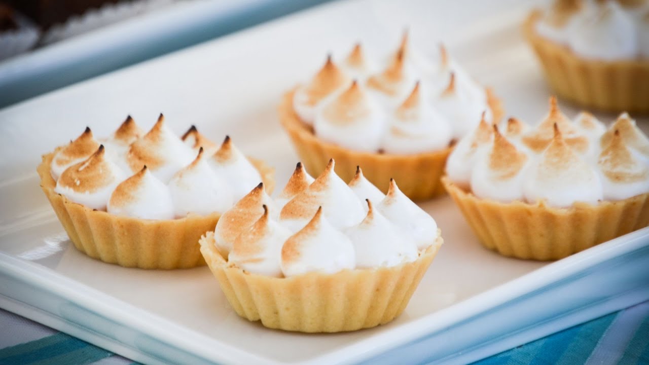 'Video thumbnail for Mini Lemon Meringue Tart Recipe: video blog'