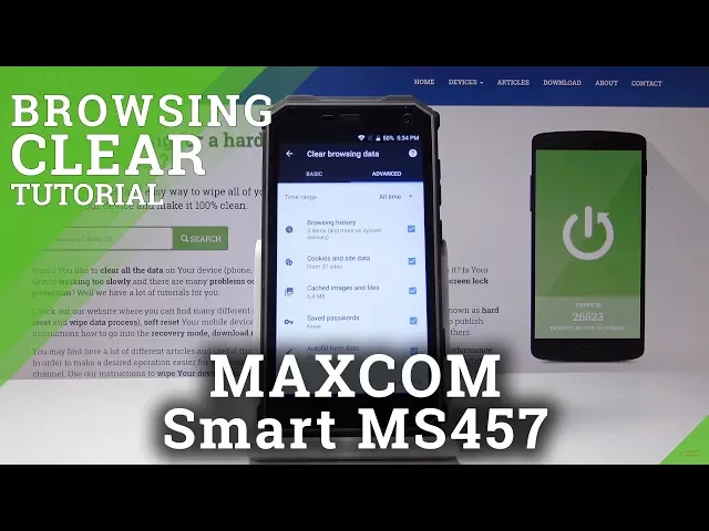 Video thumbnail for How to clear browsing data in MAXCOM Smart MS457 Strong - Wipe Browsing History
