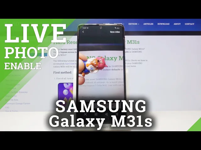 Video thumbnail for How to Take Live Photo on SAMSUNG Galaxy M31s – Motion Picture
