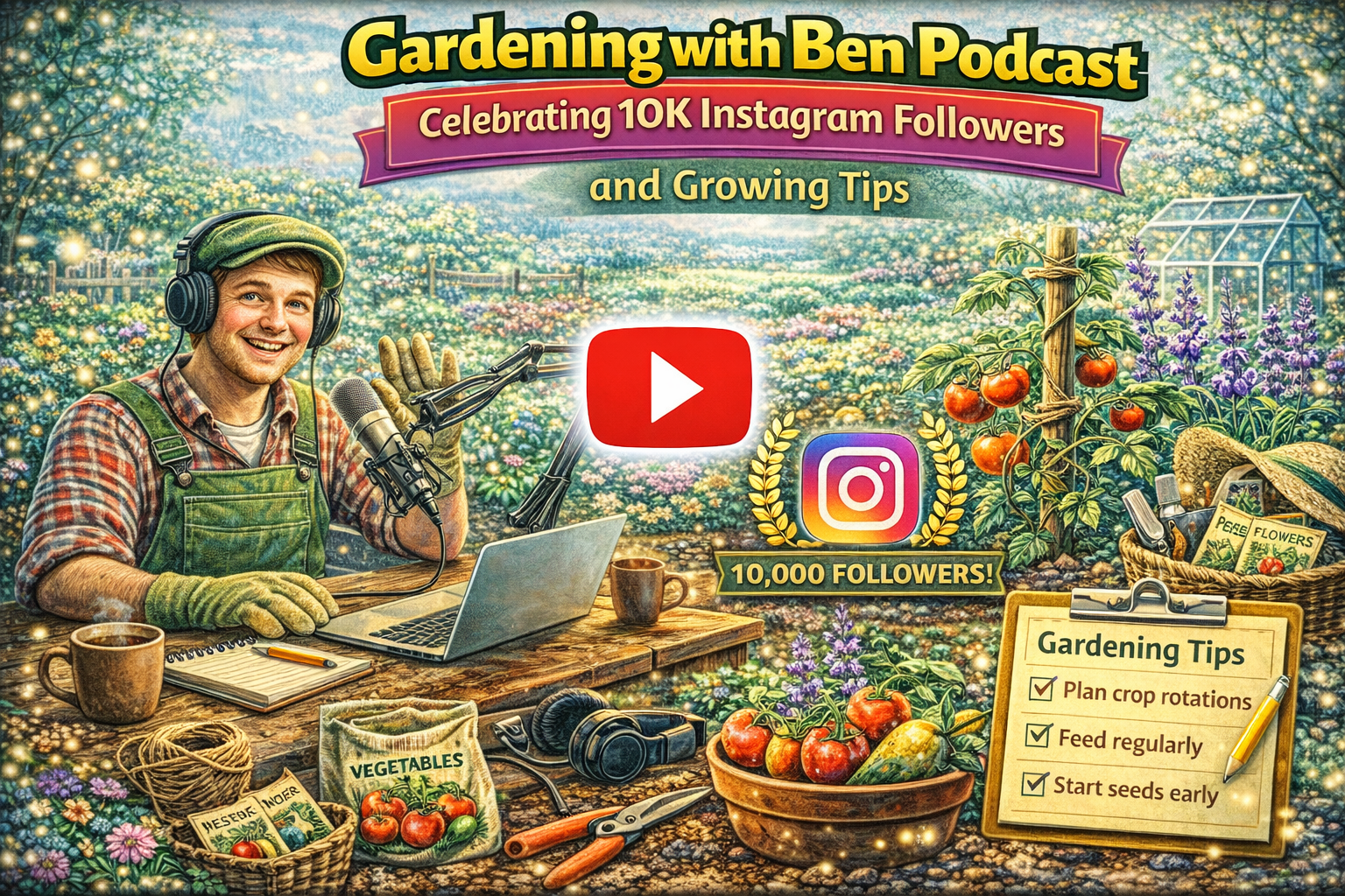 Video thumbnail for Gardening with Ben Podcast | Celebrating 10K Instagram Followers and Growing Tips