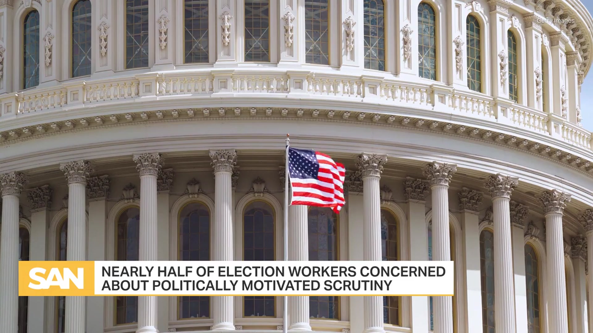 'Video thumbnail for Survey: Election workers concerned about political leaders, harassment'