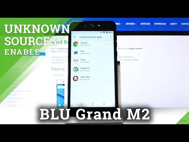 Video thumbnail for How to Enable Unknown Sources in BLU Grand M2 – Allow App Installation