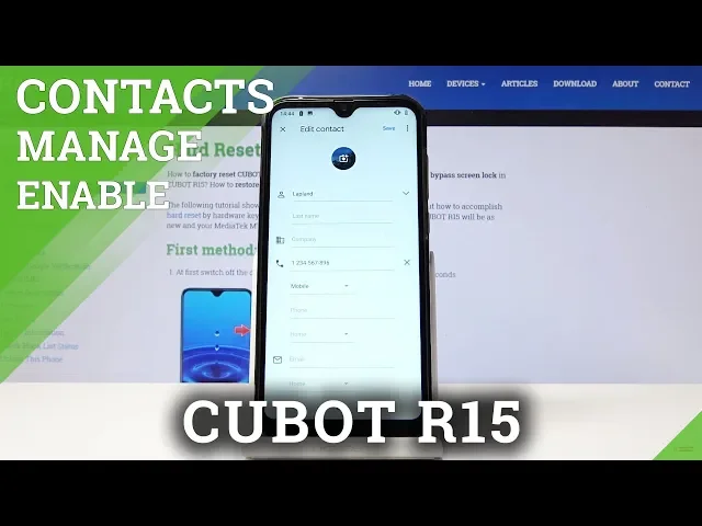 Video thumbnail for How to Add Photo to Contact in CUBOT R15 - Personalize Contact Profile
