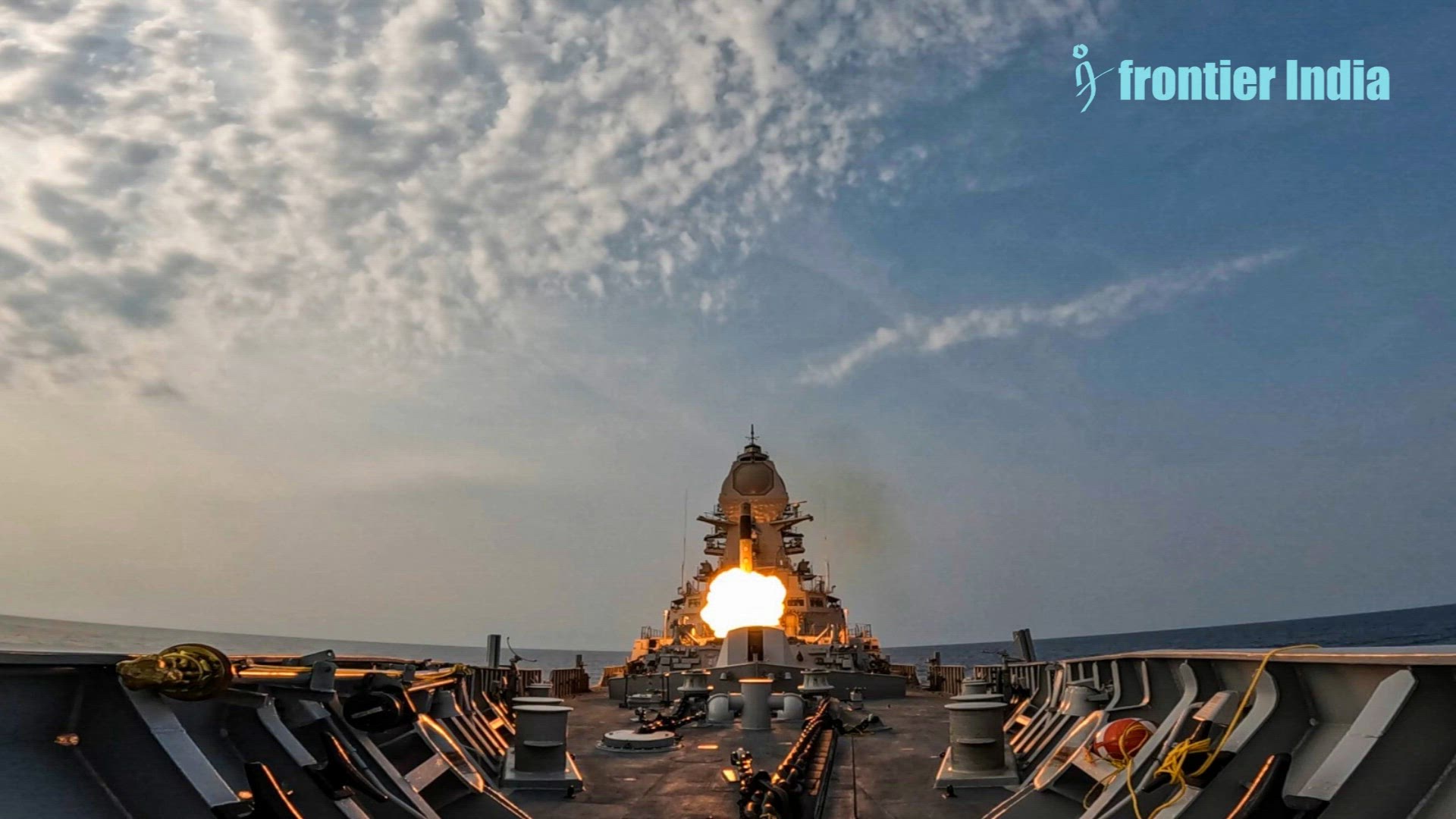 'Video thumbnail for INS Mormugao test fires Brahmos Supersonic cruise missile firing for the first time'
