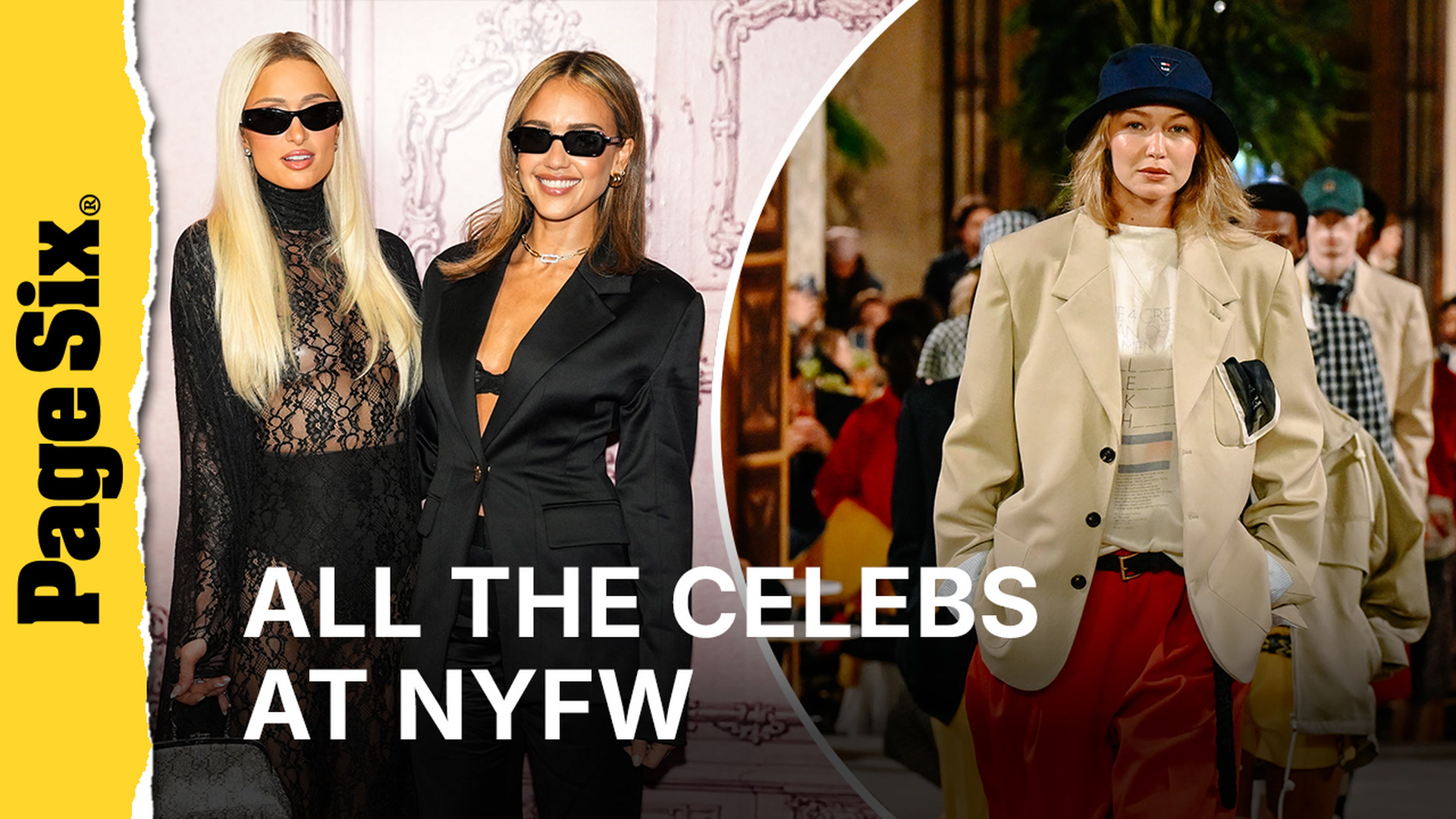 Video thumbnail for All the celebrities at NYFW September 2026: Gigi Hadid, Camila Cabello, Jessica Alba and more