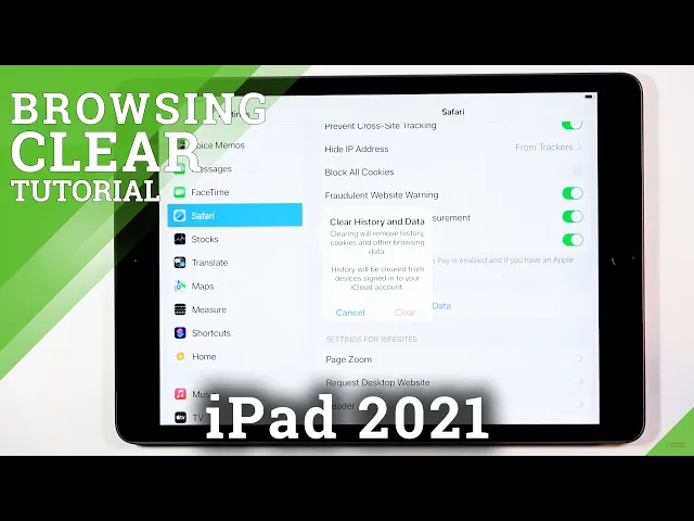 Video thumbnail for How to Reset Safari Data on iPad 9th Gen (2021) - Clear History and Browser Data