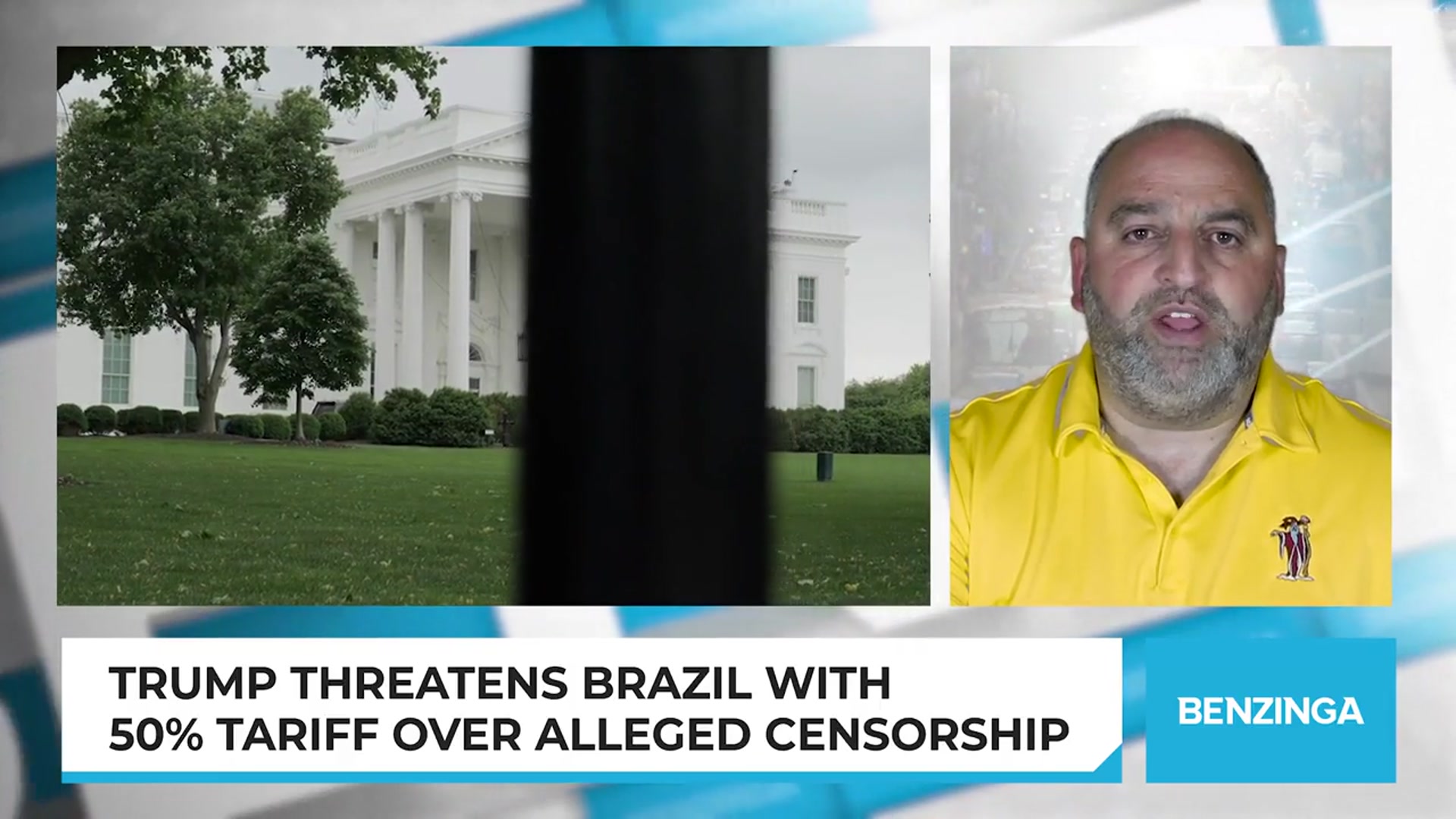 'Video thumbnail for Trump Threatens Brazil With 50% Tariff Over Alleged Censorship'