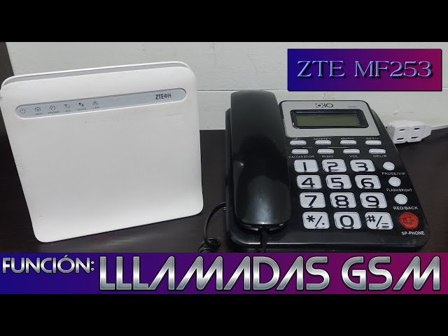 Video thumbnail for Módem Router Zte Mf253 LTE - Función de Llamadas Sim Card 2G / 3G y 4G