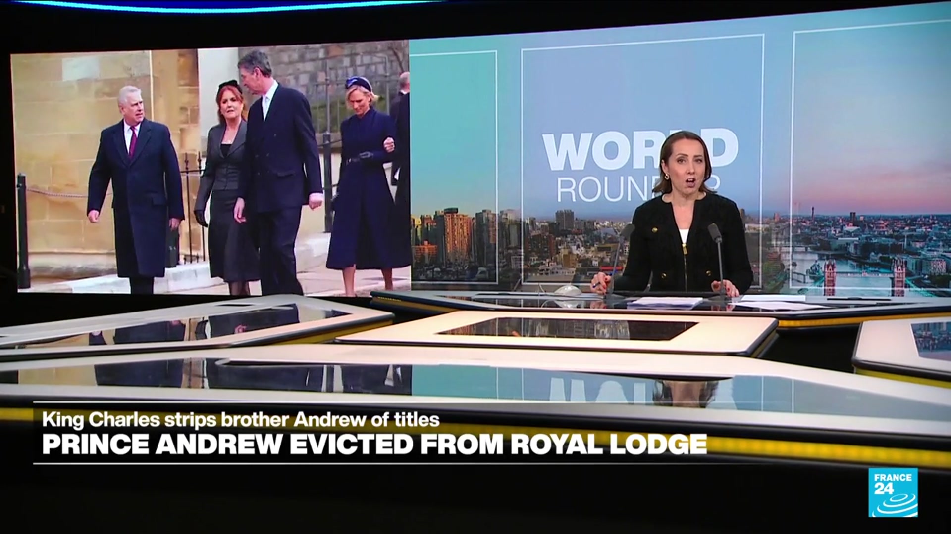 'Video thumbnail for 'A huge fall from grace': Prince Andrew stripped of title, residence in wake of Epstein scandal'