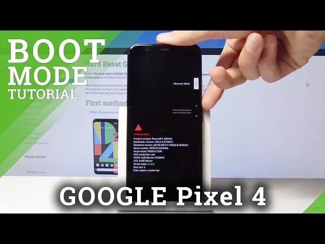 Video thumbnail for How to Open & Use the Boot Mode on Google Pixel 4 - Modes Menu