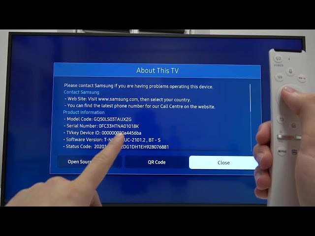 Video thumbnail for How to Check Samsung The Frame Serial Number - Samsung Smart TV Settings - SN Check on Samsung