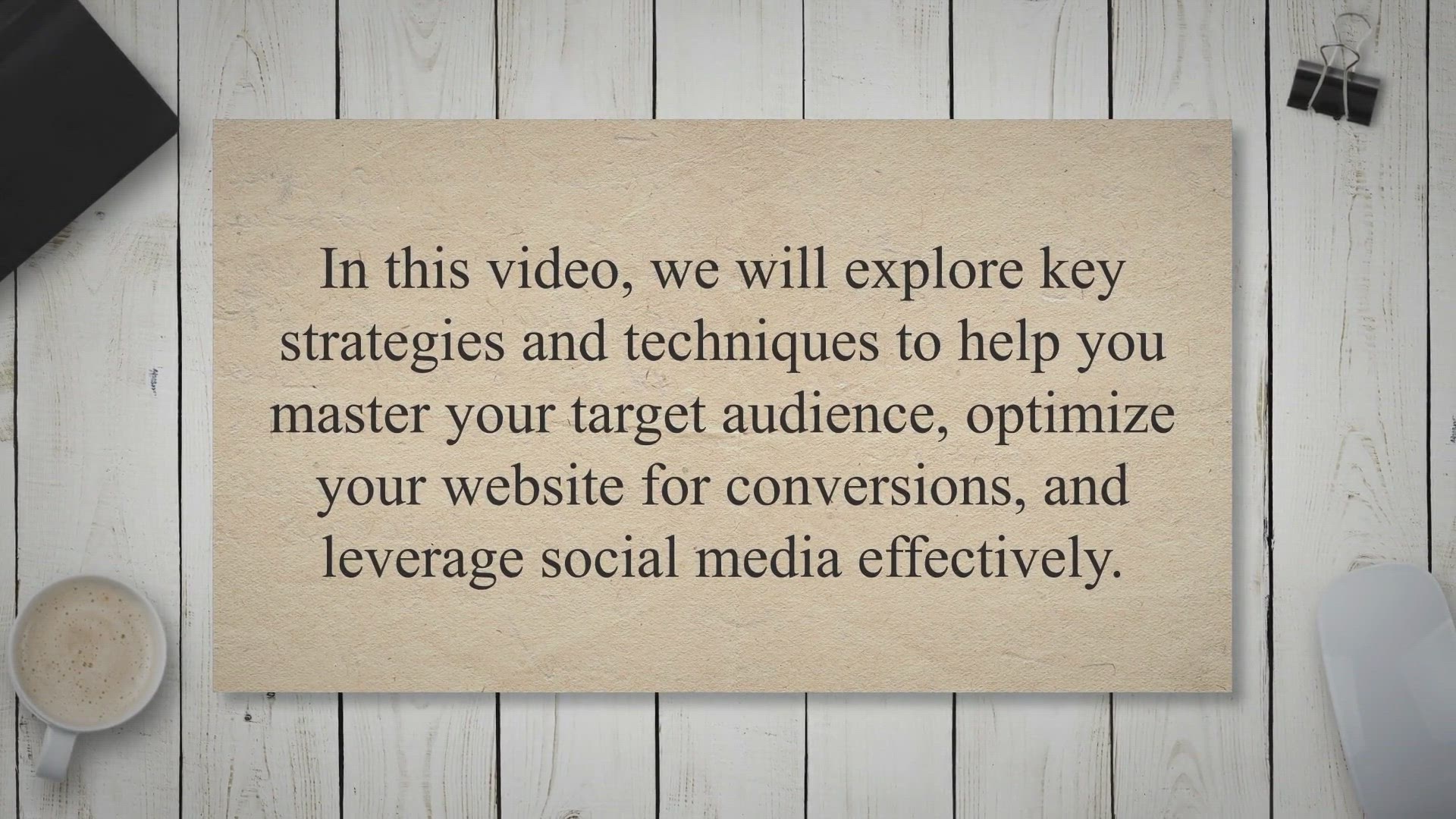 Video thumbnail for Unlocking Online Revenue: Mastering Your Target Audience, Website Conversions, and Social Media Strategies