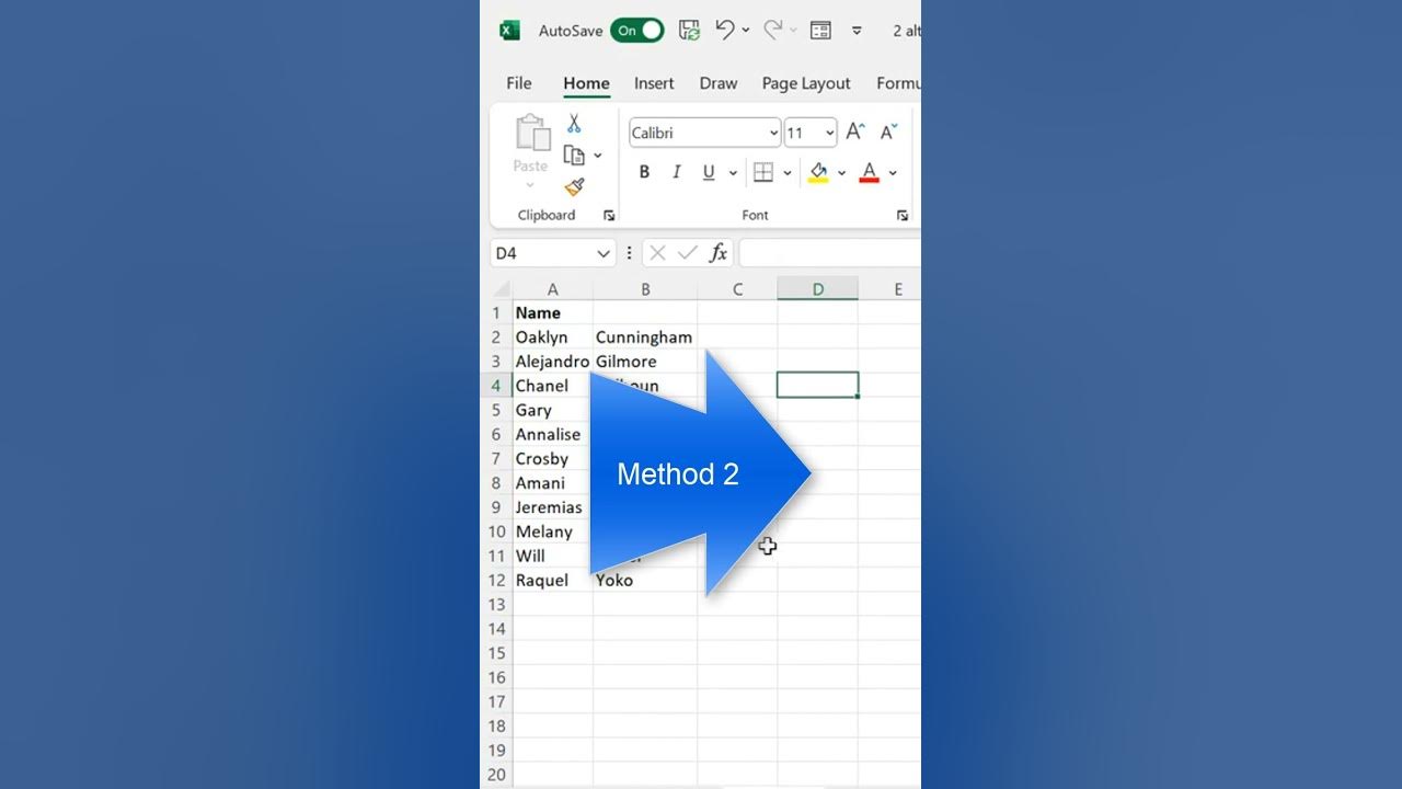 Video thumbnail for Better Than Merged Cells In Excel #shorts