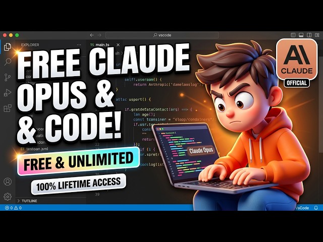 Video thumbnail for This Hidden FREE & UNLIMITED Claude Opus & Sonnet Website is INSANE  Claude Code 100% LIFETIME FREE