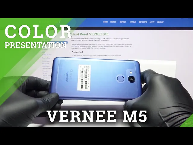 Video thumbnail for Color Presentation – Check VERNEE M5 Blue Color