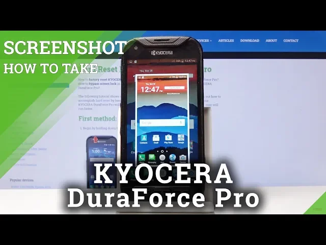 Video thumbnail for How to Take a Screenshot in KYOCERA DuraForce Pro - Capture Screen